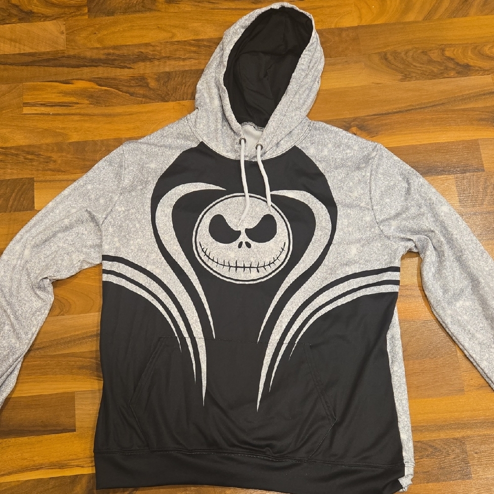 Jack Skellington Black and Gray Hoodie Nightmare Before Christmas
